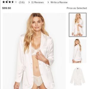 White Satin Blazer